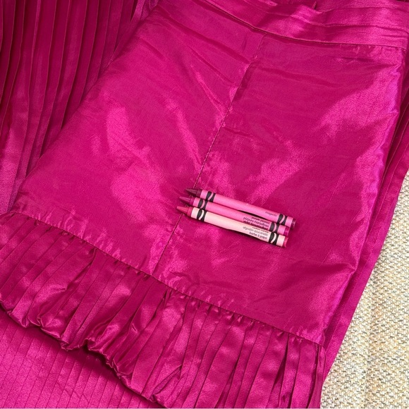Terramina Ruffled Layers Formal Maxi Church Skirt 26 Pink Fuschia - Picture 13 of 14